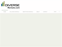 Tablet Screenshot of diverserentals.com